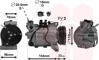 Van Wezel 5900K183 - Компрессор autosila-amz.com