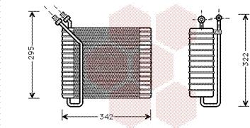 Van Wezel 5900V025 - Испаритель, кондиционер autosila-amz.com