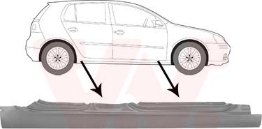 Van Wezel 5894104 - Подножка, накладка порога autosila-amz.com