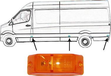 Van Wezel 5862975 - Боковой габаритный фонарь autosila-amz.com