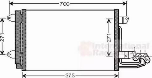 Van Wezel 58005269 - Конденсатор кондиционера autosila-amz.com