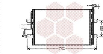 Van Wezel 58005262 - Конденсатор кондиционера autosila-amz.com