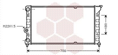 Van Wezel 58002079 - Радиатор, охлаждение двигателя autosila-amz.com