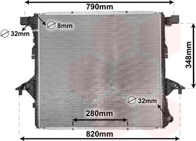 Van Wezel 58002363 - Радиатор, охлаждение двигателя autosila-amz.com