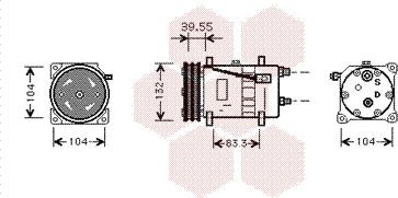 Van Wezel 5800K074 - Компрессор кондиционера autosila-amz.com