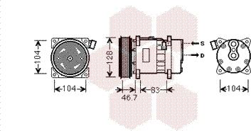 Van Wezel 5800K309 - Компрессор кондиционера autosila-amz.com