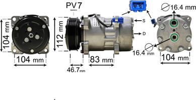 Van Wezel 5800K288 - Компрессор кондиционера autosila-amz.com