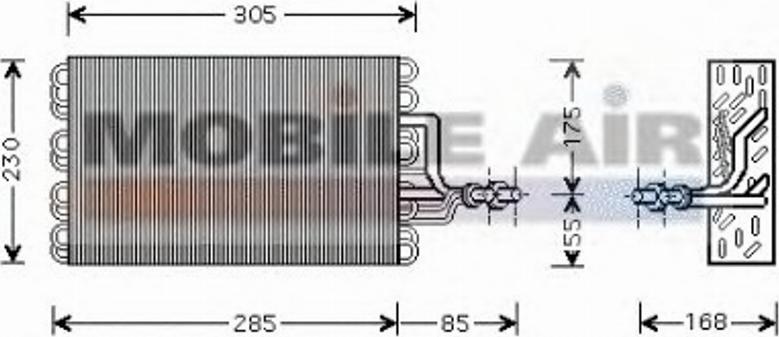 Van Wezel 5800V077 - Испаритель, кондиционер autosila-amz.com