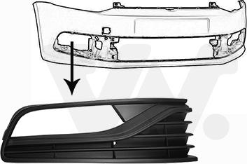 Van Wezel 5814598 - Решетка вентиляционная в бампере autosila-amz.com