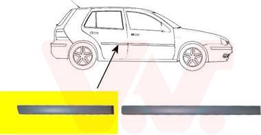 Van Wezel 5888406 - Облицовка / защитная накладка, дверь autosila-amz.com