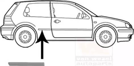 Van Wezel 5888410 - Облицовка / защитная накладка, боковина autosila-amz.com