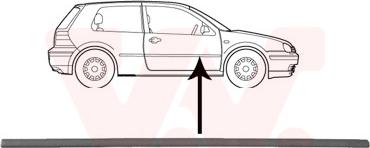 Van Wezel 5888428 - Облицовка / защитная накладка, дверь autosila-amz.com