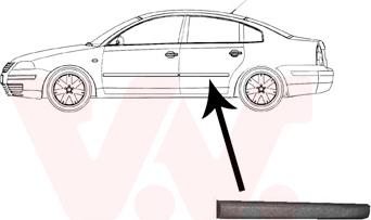 Van Wezel 5836425 - Облицовка / защитная накладка, дверь autosila-amz.com