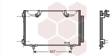 Van Wezel 53005327 - Конденсатор кондиционера autosila-amz.com