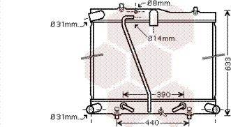 Van Wezel 53002434 - Радиатор, охлаждение двигателя autosila-amz.com