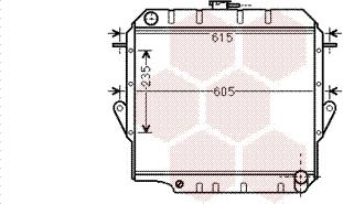 Van Wezel 53002571 - Радиатор, охлаждение двигателя autosila-amz.com