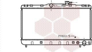 Van Wezel 53002145 - Радиатор, охлаждение двигателя autosila-amz.com