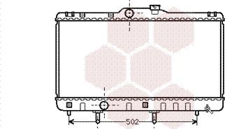 Van Wezel 53002148 - Радиатор, охлаждение двигателя autosila-amz.com