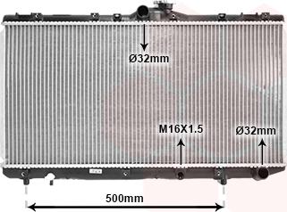 Van Wezel 53002181 - Радиатор, охлаждение двигателя autosila-amz.com