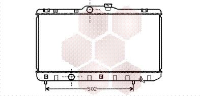 Van Wezel 53002188 - Радиатор, охлаждение двигателя autosila-amz.com