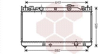 Van Wezel 53002341 - Радиатор, охлаждение двигателя autosila-amz.com