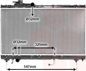 Van Wezel 53002350 - Радиатор, охлаждение двигателя autosila-amz.com