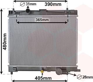 Van Wezel 53002716 - Радиатор, охлаждение двигателя autosila-amz.com