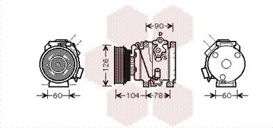 Van Wezel 5300K449 - Компрессор кондиционера autosila-amz.com