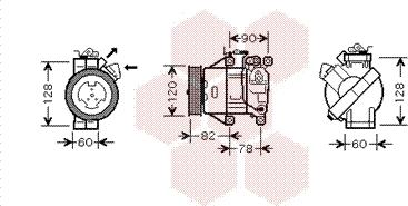 Van Wezel 5300K479 - Компрессор кондиционера autosila-amz.com