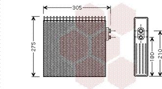 Van Wezel 5300V421 - Испаритель, кондиционер autosila-amz.com