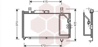 Van Wezel 52005067 - Конденсатор кондиционера autosila-amz.com