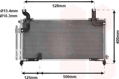 Van Wezel 52005081 - Конденсатор кондиционера autosila-amz.com