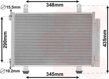 Van Wezel 52005116 - Конденсатор кондиционера autosila-amz.com