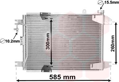 Van Wezel 52005132 - Конденсатор кондиционера autosila-amz.com