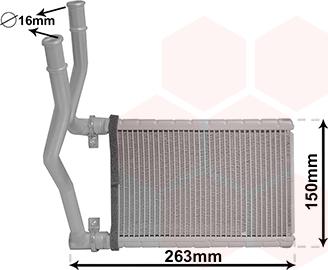 Van Wezel 52006146 - Теплообменник, отопление салона autosila-amz.com