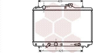 Van Wezel 52002051 - Радиатор, охлаждение двигателя autosila-amz.com