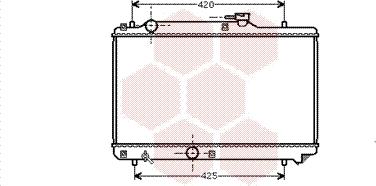 Van Wezel 52002035 - Радиатор, охлаждение двигателя autosila-amz.com