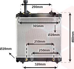 Van Wezel 52002114 - Радиатор, охлаждение двигателя autosila-amz.com