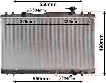 Van Wezel 52002127 - Радиатор, охлаждение двигателя autosila-amz.com