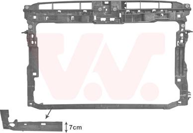 Van Wezel 5766668 - Супорт радиатора, передняя планка autosila-amz.com