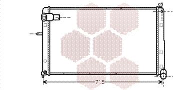 Van Wezel 09002074 - Радиатор, охлаждение двигателя autosila-amz.com