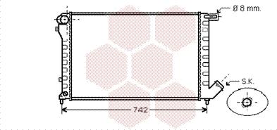 Van Wezel 09002195 - Радиатор, охлаждение двигателя autosila-amz.com