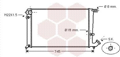 Van Wezel 09002148 - Радиатор, охлаждение двигателя autosila-amz.com