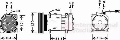 Van Wezel 0900K179 - Компрессор кондиционера autosila-amz.com