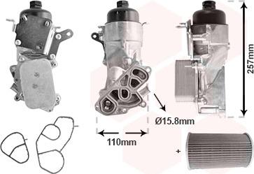 Van Wezel 09013729 - Масляный радиатор, двигательное масло autosila-amz.com