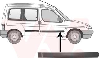 Van Wezel 0903424 - Облицовка / защитная накладка, дверь autosila-amz.com