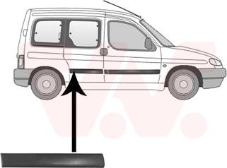 Van Wezel 0903426 - Облицовка / защитная накладка, дверь autosila-amz.com