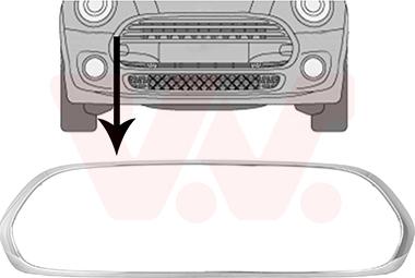 Van Wezel 0518518 - Рамка, облицовка радиатора autosila-amz.com