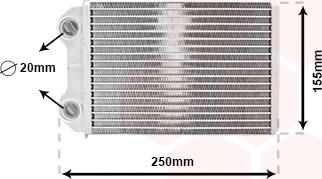 Van Wezel 06006426 - Теплообменник, отопление салона autosila-amz.com