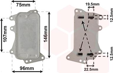 Van Wezel 06003556 - Масляный радиатор, автоматическая коробка передач autosila-amz.com